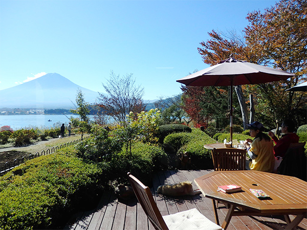 レイクベイク　富士山とテラス席