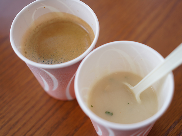 カルペディエム　ランチ　スープとコーヒー